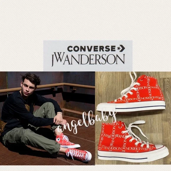 Converse X JW Anderson Chuck 70 High Top in Red/White!